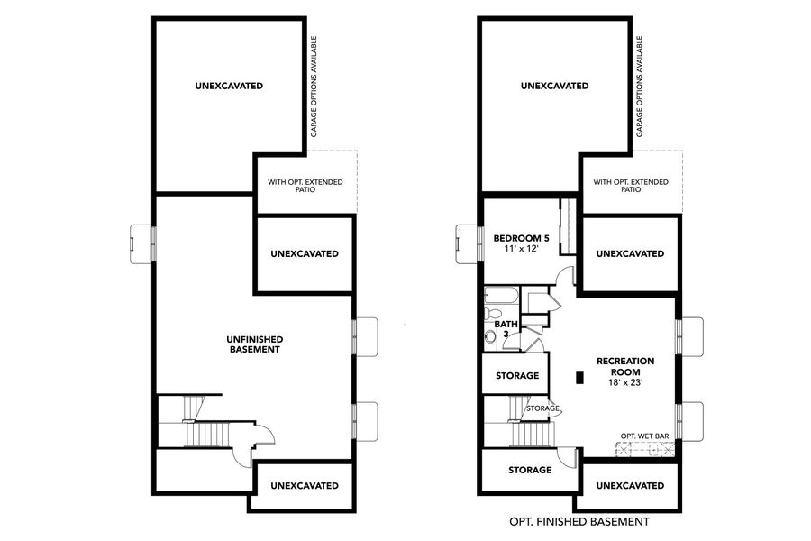 2D floor plan layout for the Dillon Point | Speer by Brightland Homes in Dillon Pointe - City, Broomfield, CO (Image 5).