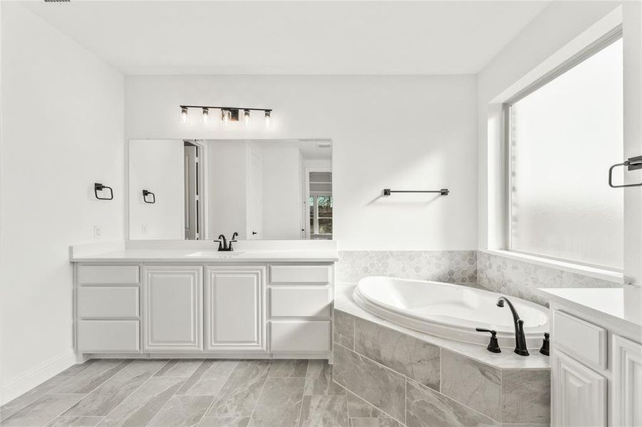 Furnished interior view inside a new home in Crystal Lake Estates, Red Oak (Image 12).