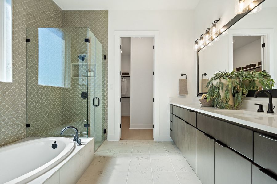 Furnished interior view inside a new home in Lagos Reserve, Manor (Image 25).