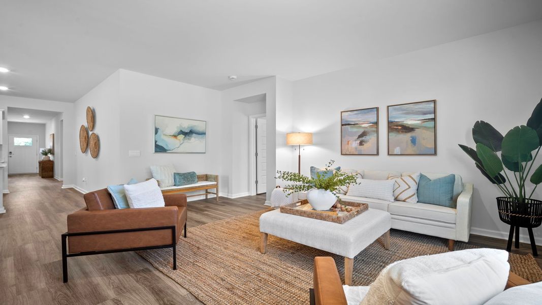 Representative furnished interior of a home built from the Cali by D.R. Horton in Fernhill Farms, Statesboro (Image 14).