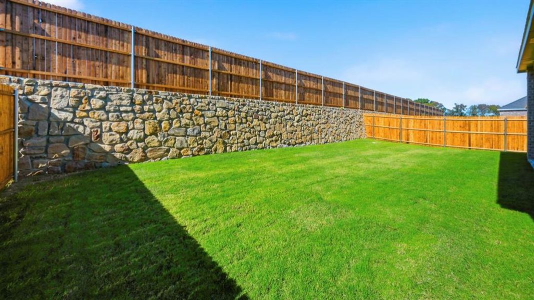 View of fenced backyard View of fenced backyard