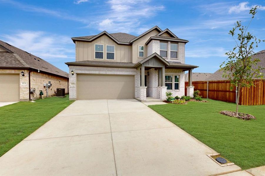 Front exterior of a new home in Forest Park, Princeton, TX, highlighting curb appeal (Image 1). Front exterior of a new home in Forest Park, Princeton, TX, highlighting curb appeal (Image 1).