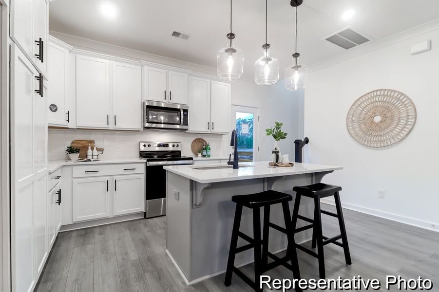 Furnished interior view inside a new home in Edgewater - Lakeview Point, Lancaster (Image 6).