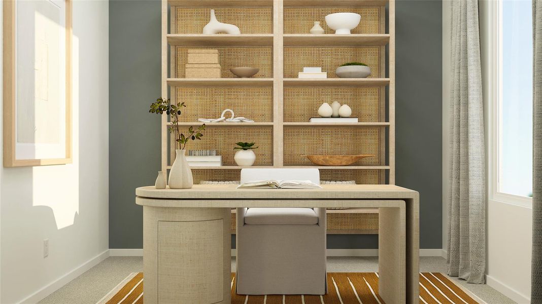 Furnished interior view inside a new home in Meadowlark Preserve: Lonestar Collection, Pflugerville (Image 3). Furnished interior view inside a new home in Meadowlark Preserve: Lonestar Collection, Pflugerville (Image 3).