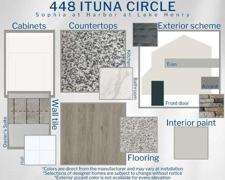 Sophia - Colors for this home Sophia - Colors for this home