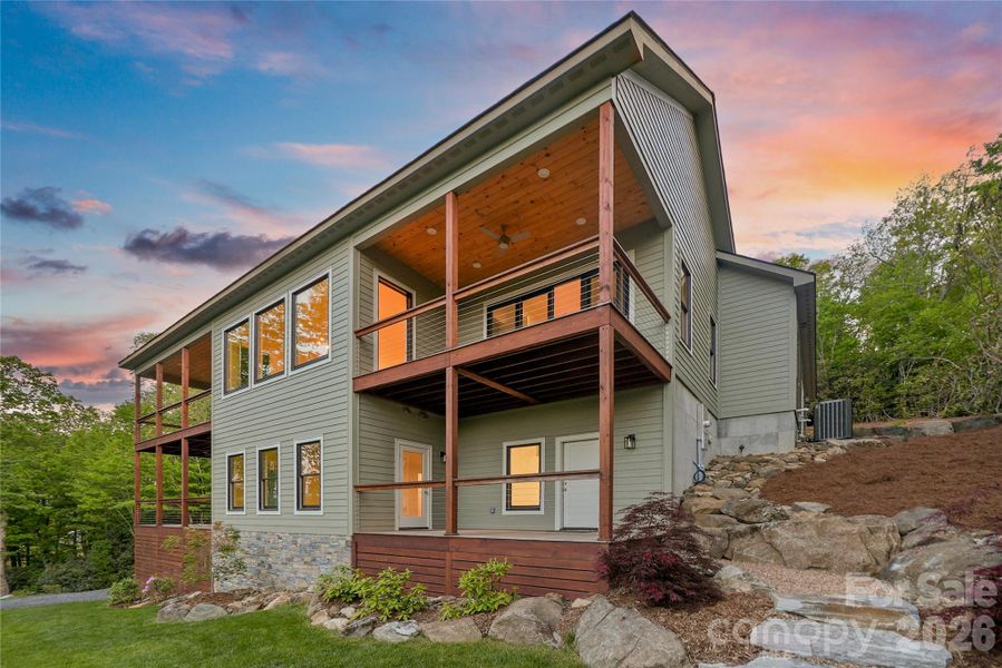 Exterior details and patio area of a home in , Newland (Image 20).