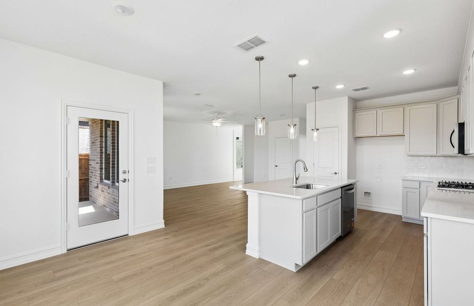 Furnished interior view inside a new home in Ribbonwood, Aubrey (Image 9).