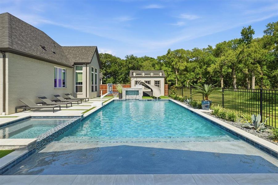 Exterior details and patio area of a home in Trinity Falls: 70ft. lots, McKinney (Image 21).