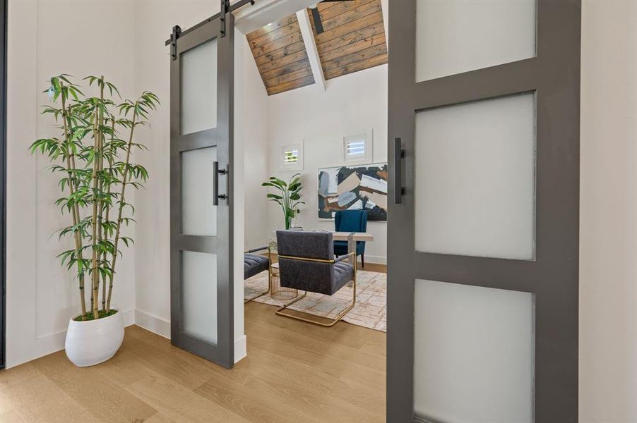 Furnished interior view inside a new home in The Resort on Eagle Mt. Lake, Fort Worth (Image 5).