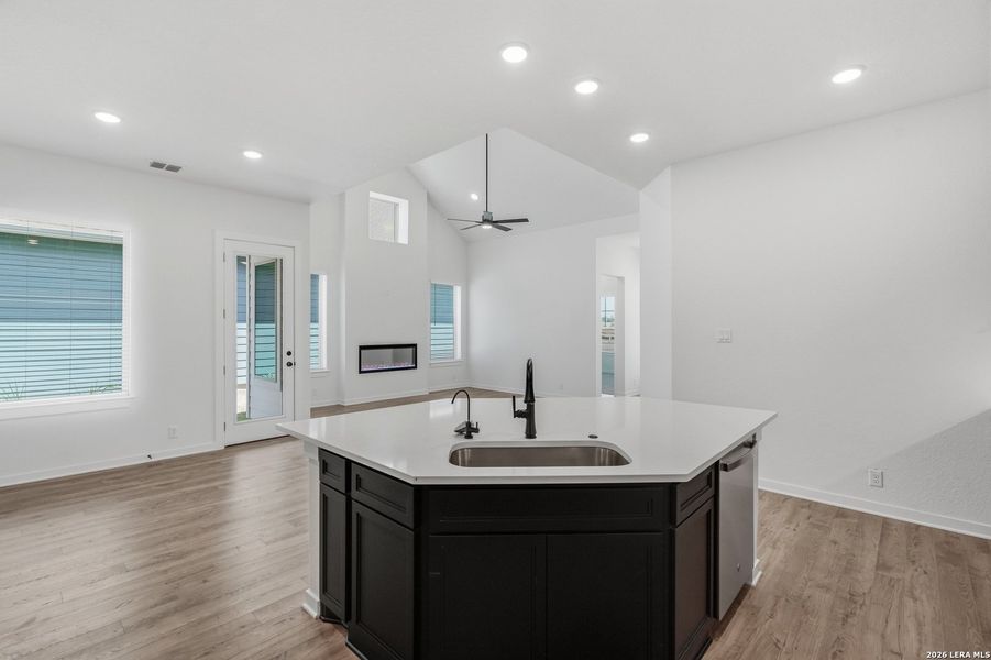 Furnished interior view inside a new home in The Crossvine, Schertz (Image 12).