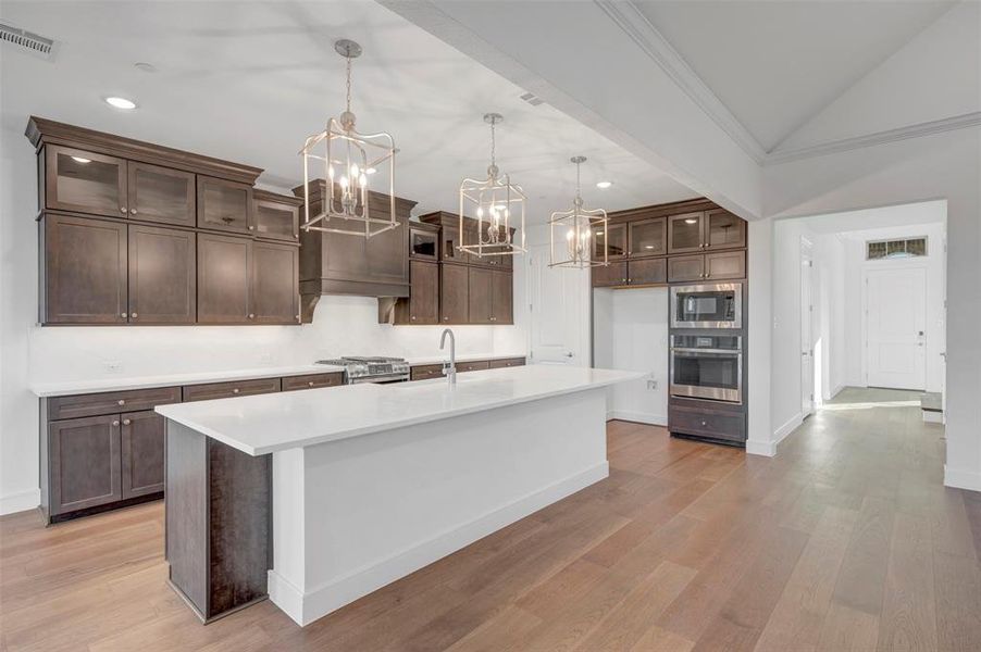 Furnished interior view inside a new home in Kreymer at the Park, Wylie (Image 13).