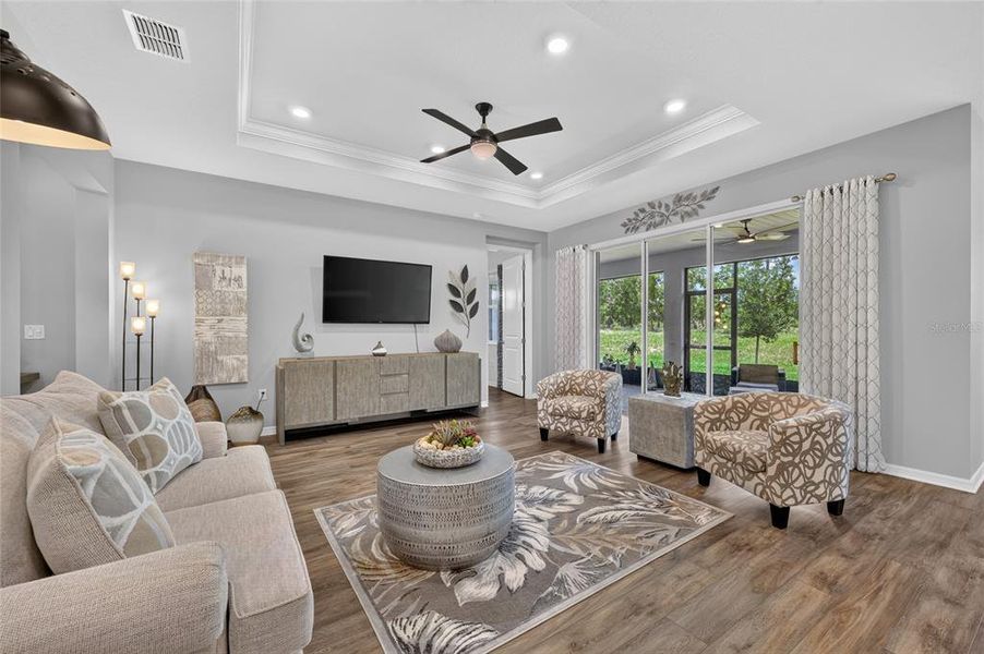 Furnished interior view inside a new home in , Ocala (Image 39).