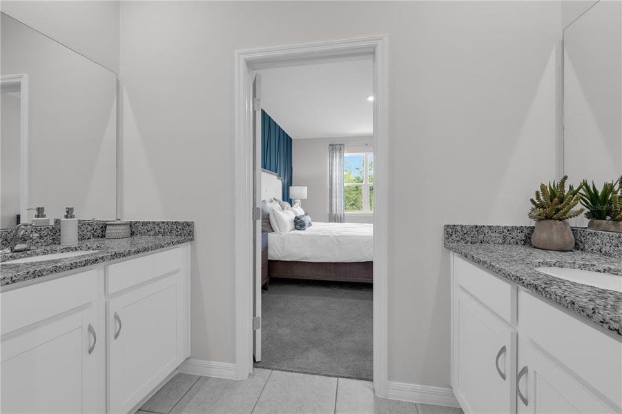 Furnished interior view inside a new home in Covered Bridge at Liberty Bluff, Haines City (Image 23). Furnished interior view inside a new home in Covered Bridge at Liberty Bluff, Haines City (Image 23).