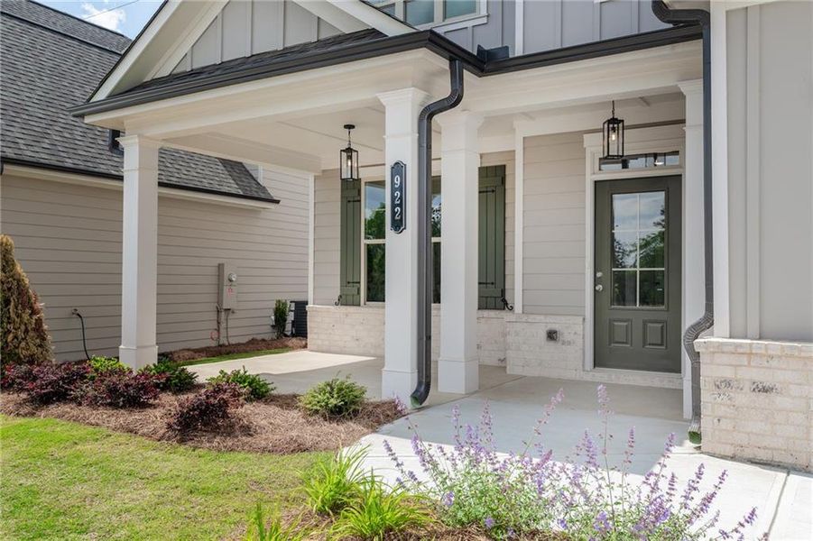 Exterior details and patio area of a home in , Buford (Image 3).