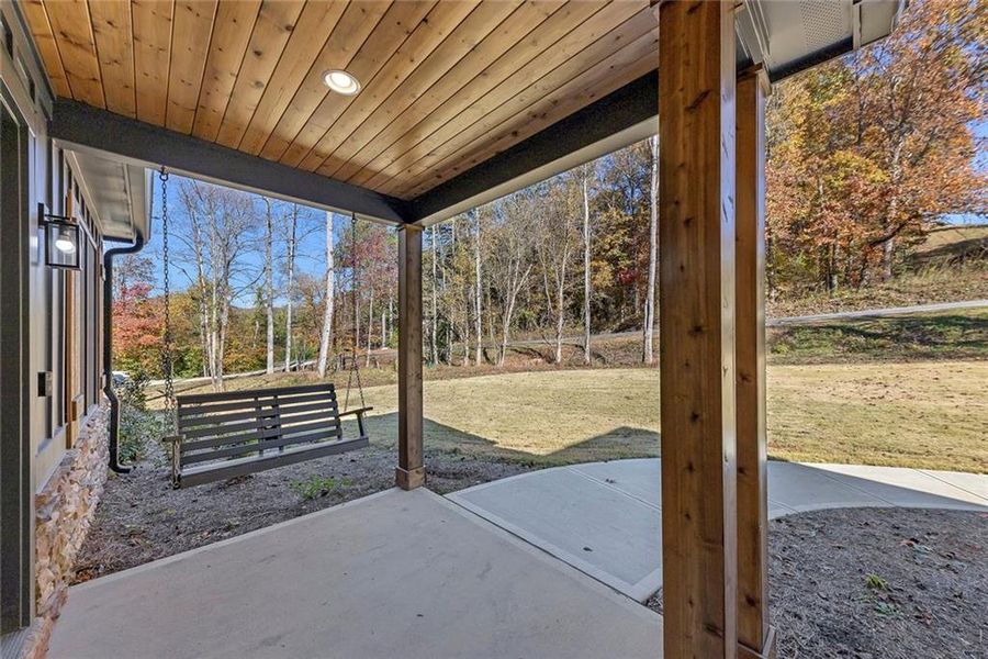 Exterior details and patio area of a home in , Talking Rock (Image 4).