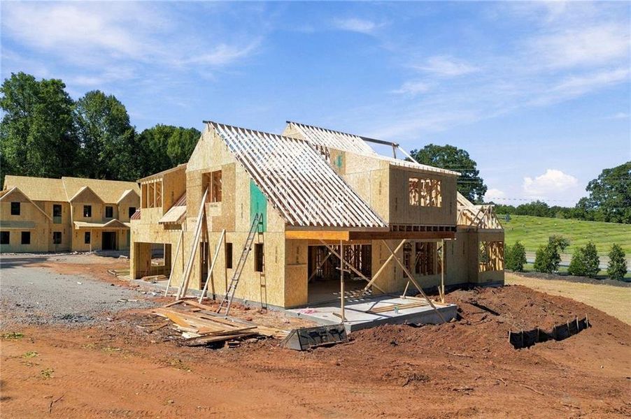 In-progress construction of a new home in , Marietta, GA (Image 7).
