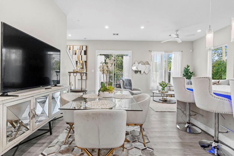 Furnished interior view inside a new home in , Houston (Image 16).