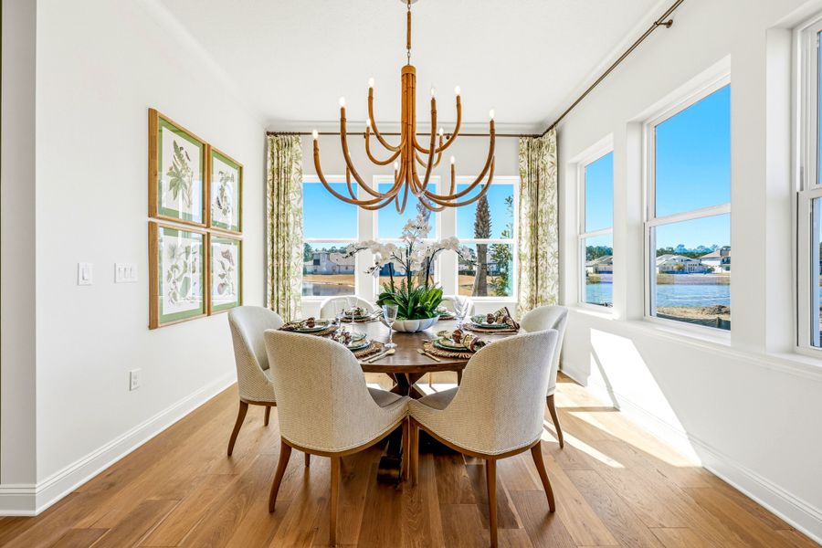 Furnished interior view inside a new home in Amelia National Country Club, Fernandina Beach (Image 27).
