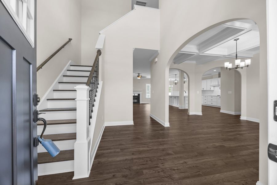 Representative unfurnished interior of a home built from the Albemarle by Bill Clark Homes in Kennedy's Crossing, Grimesland (Image 17). Representative unfurnished interior of a home built from the Albemarle by Bill Clark Homes in Kennedy's Crossing, Grimesland (Image 17).