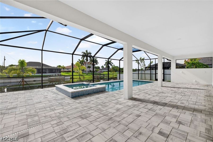Exterior details and patio area of a home in Cape Coral, Cape Coral (Image 21). Exterior details and patio area of a home in Cape Coral, Cape Coral (Image 21).