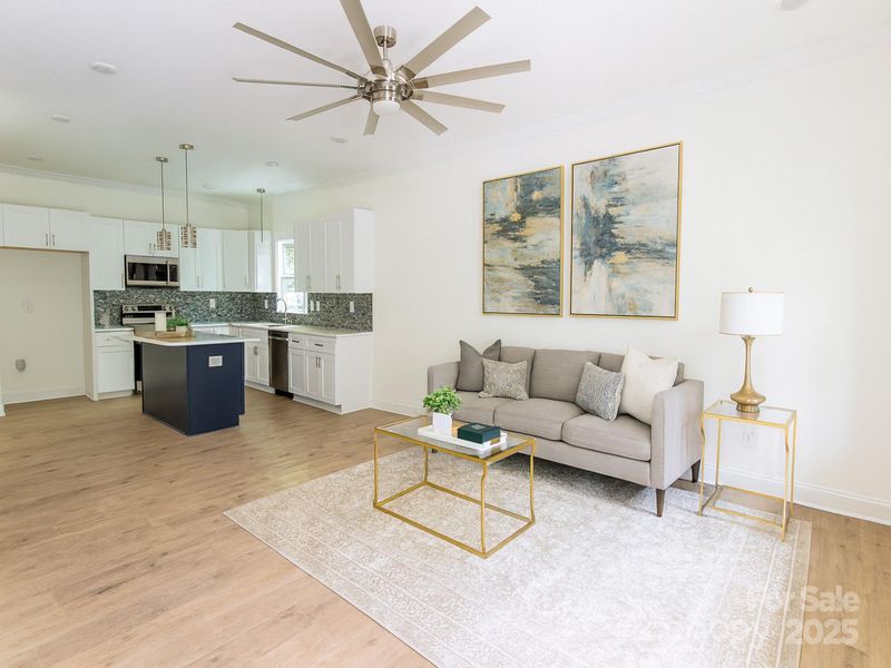 Furnished interior view inside a new home in , Charlotte (Image 12). Furnished interior view inside a new home in , Charlotte (Image 12).