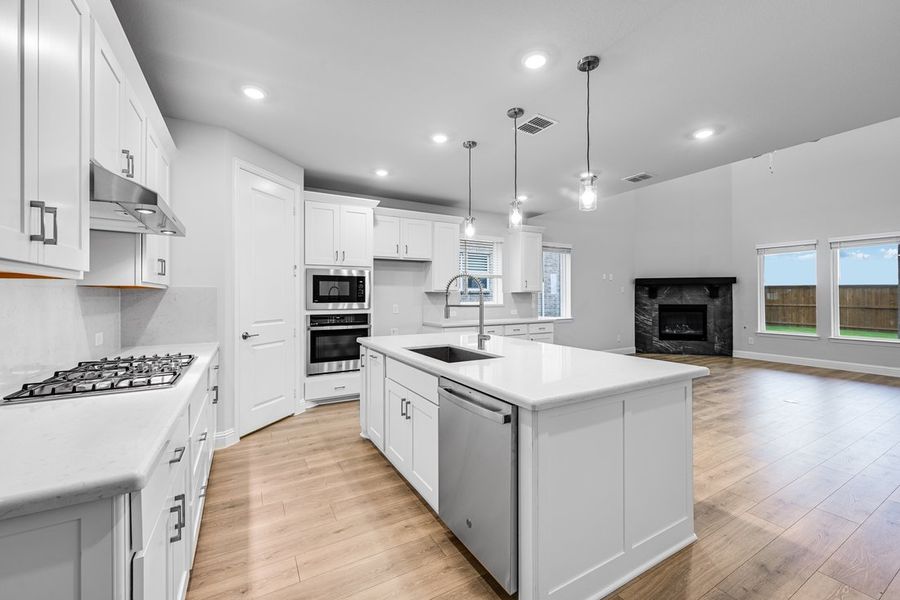 Furnished interior view inside a new home in Cross Creek Meadows 55s, Celina (Image 6).