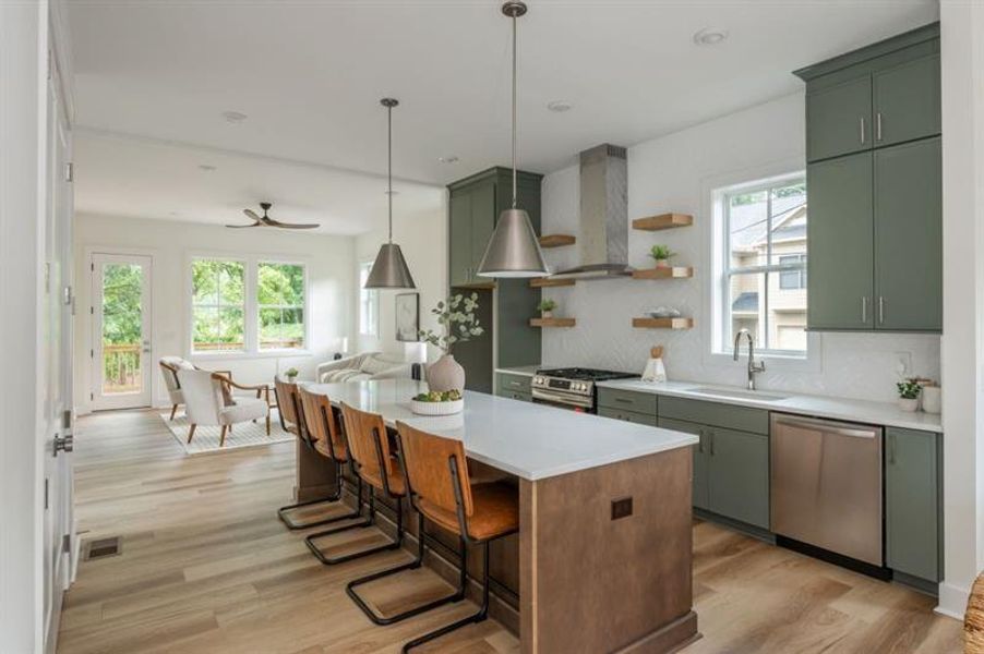 Furnished interior view inside a new home in , Atlanta (Image 7).