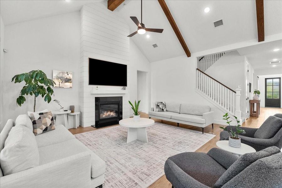 Furnished interior view inside a new home in Westland Ranch - 70' Homesites, League City (Image 5).