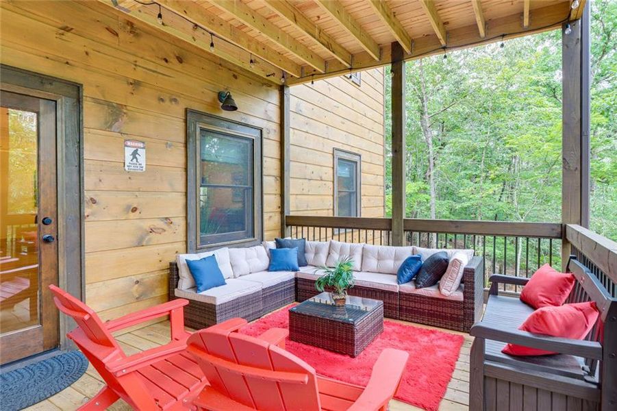 Exterior details and patio area of a home in , Ellijay (Image 36). Exterior details and patio area of a home in , Ellijay (Image 36).