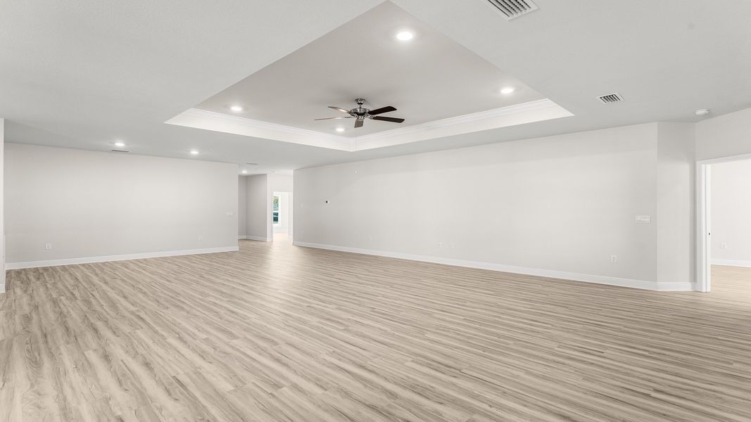 Representative unfurnished interior of a home built from the The Destin by D.R. Horton in Pine Creek and Heron Walk, Port St. Joe (Image 21).