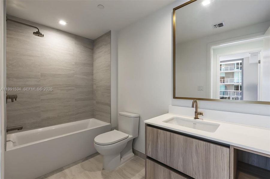 Furnished interior view inside a new home in , Miami (Image 18). Furnished interior view inside a new home in , Miami (Image 18).