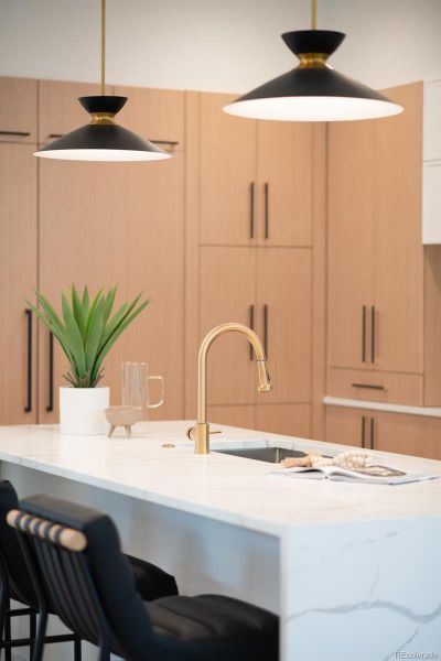 Furnished interior view inside a new home in , Denver (Image 37).