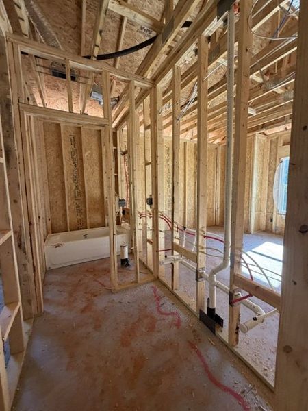 In-progress construction of a new home in Lakefield, Palmetto, GA (Image 4). In-progress construction of a new home in Lakefield, Palmetto, GA (Image 4).
