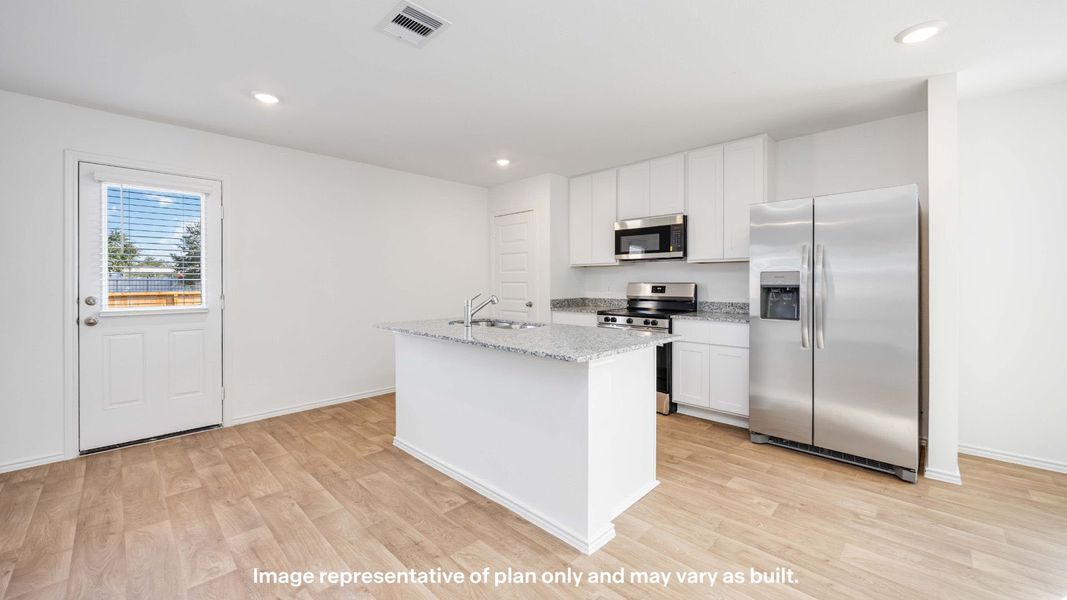 Representative furnished interior of a home built from the Fallow by D.R. Horton in Deer Meadows, Odessa (Image 7).