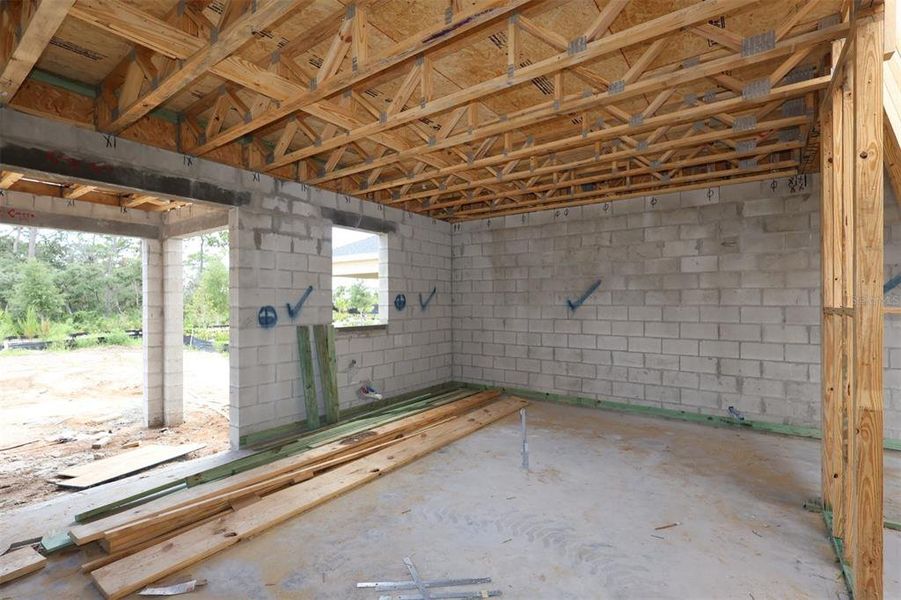 In-progress construction of a new home in Center Lake on the Park, St. Cloud, FL (Image 6). In-progress construction of a new home in Center Lake on the Park, St. Cloud, FL (Image 6).