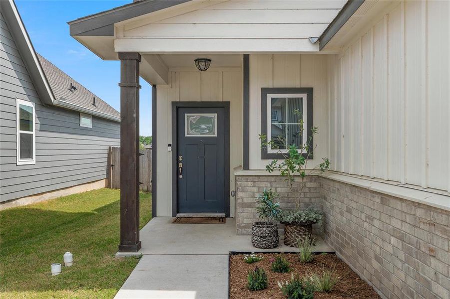 Exterior details and patio area of a home in , Waco (Image 22). Exterior details and patio area of a home in , Waco (Image 22).
