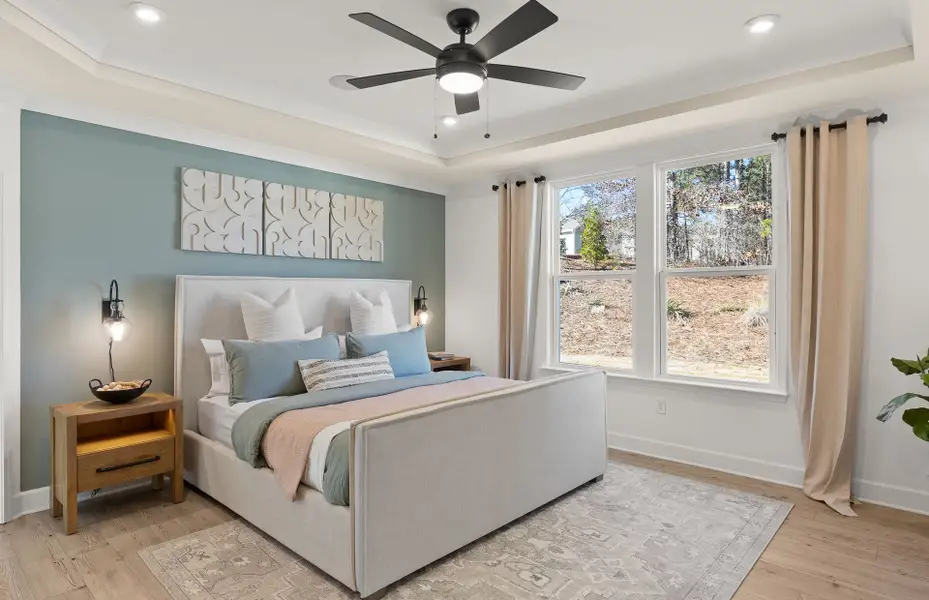 Furnished interior view inside a new home in Sun City Peachtree, Griffin (Image 12). Furnished interior view inside a new home in Sun City Peachtree, Griffin (Image 12).