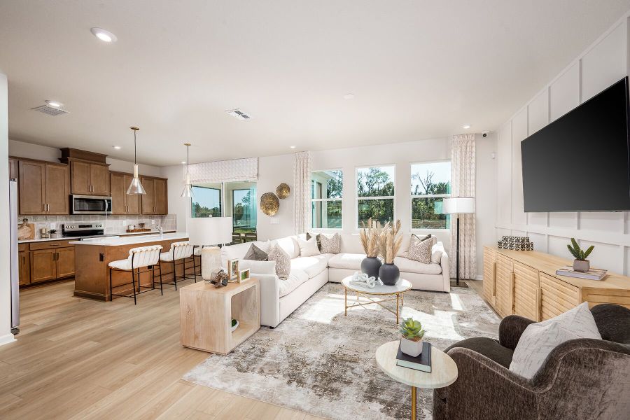 Furnished interior view inside a new home in Sanderling, Palmetto (Image 4).