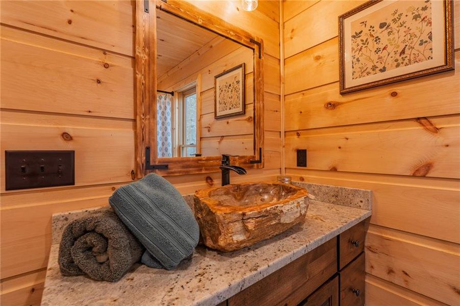 Close-up of interior finishes inside a home in , Ellijay (Image 6).