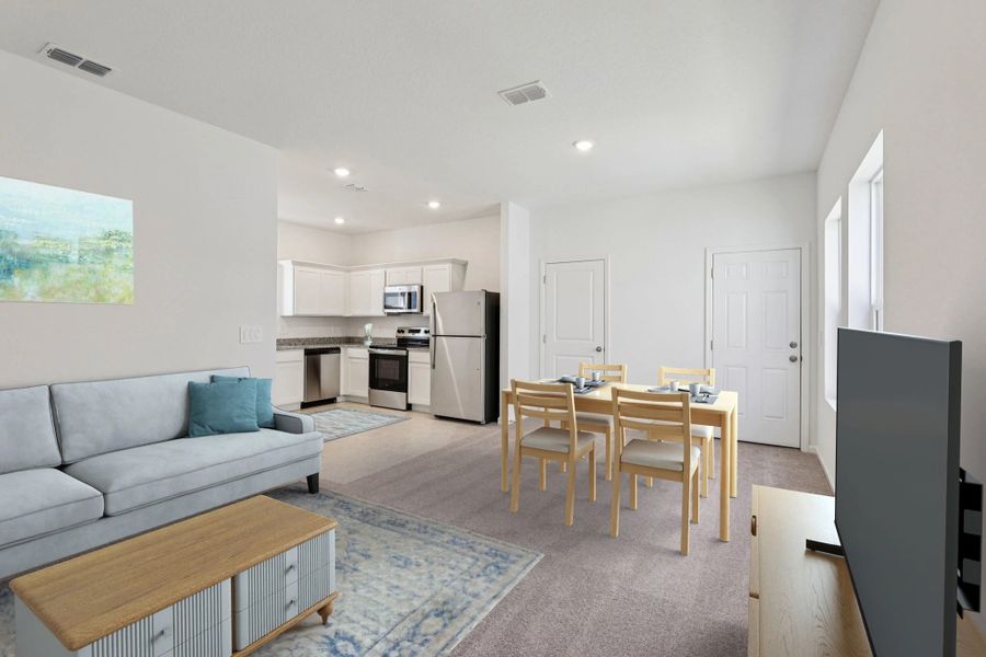 Representative furnished interior of a home built from the Ellis by Starlight Homes in Hawks Run, Kissimmee (Image 8).