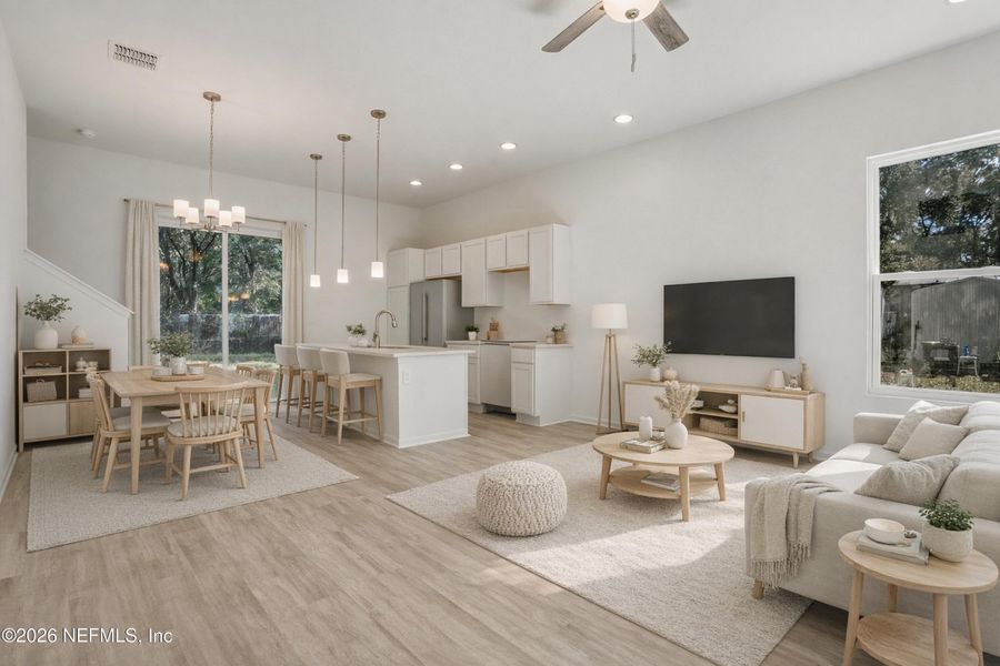 Furnished interior view inside a new home in , Jacksonville (Image 6).