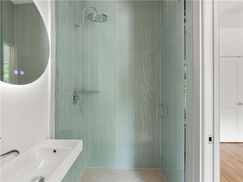 Furnished interior view inside a new home in , Atlanta (Image 7). Furnished interior view inside a new home in , Atlanta (Image 7).