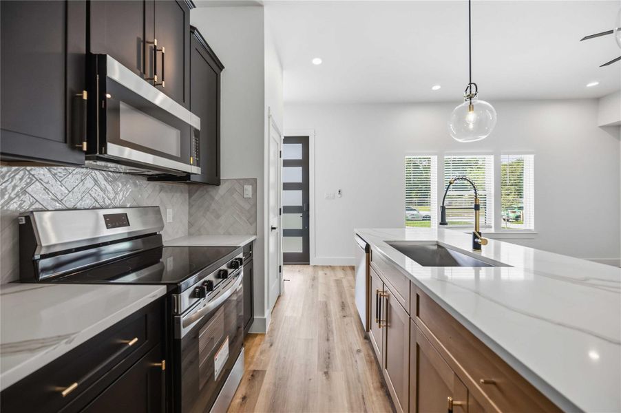 Furnished interior view inside a new home in , Houston (Image 6).