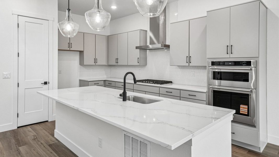 Furnished interior view inside a new home in Dillon Pointe - Journey, Broomfield (Image 11).