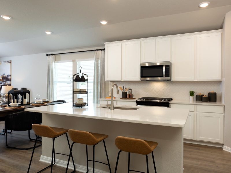 Furnished interior view inside a new home in Big Sky Ranch - Reserve Collection, Dripping Springs (Image 3).