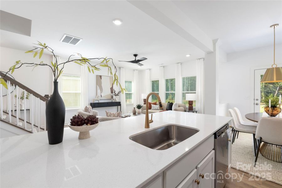 Furnished interior view inside a new home in , Charlotte (Image 12).
