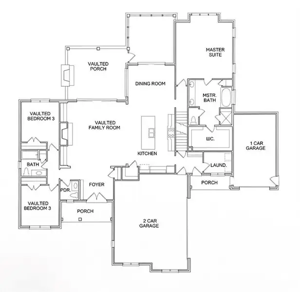 2D floor plan layout of this home in , Acworth, GA (Image 4).