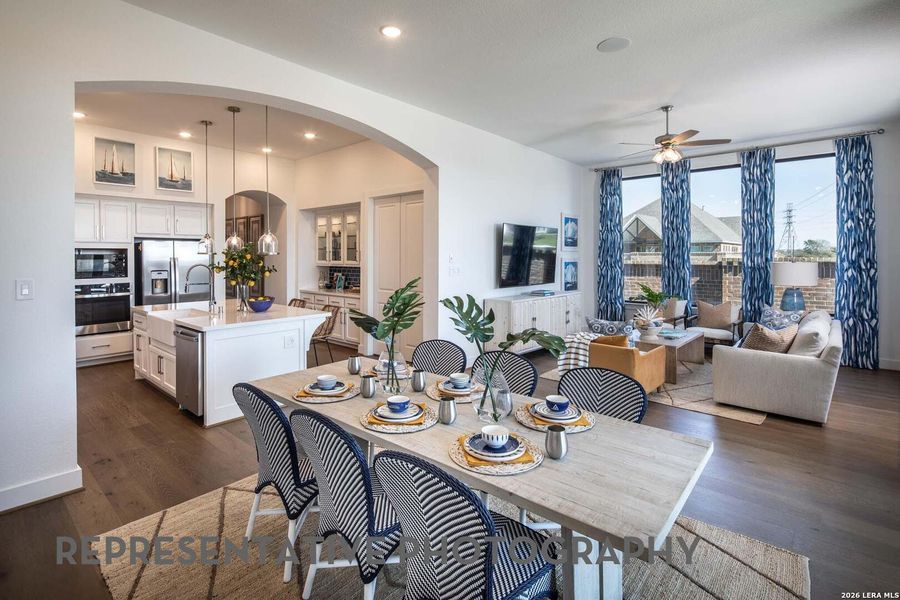 Furnished interior view inside a new home in Weston Oaks, San Antonio (Image 6).
