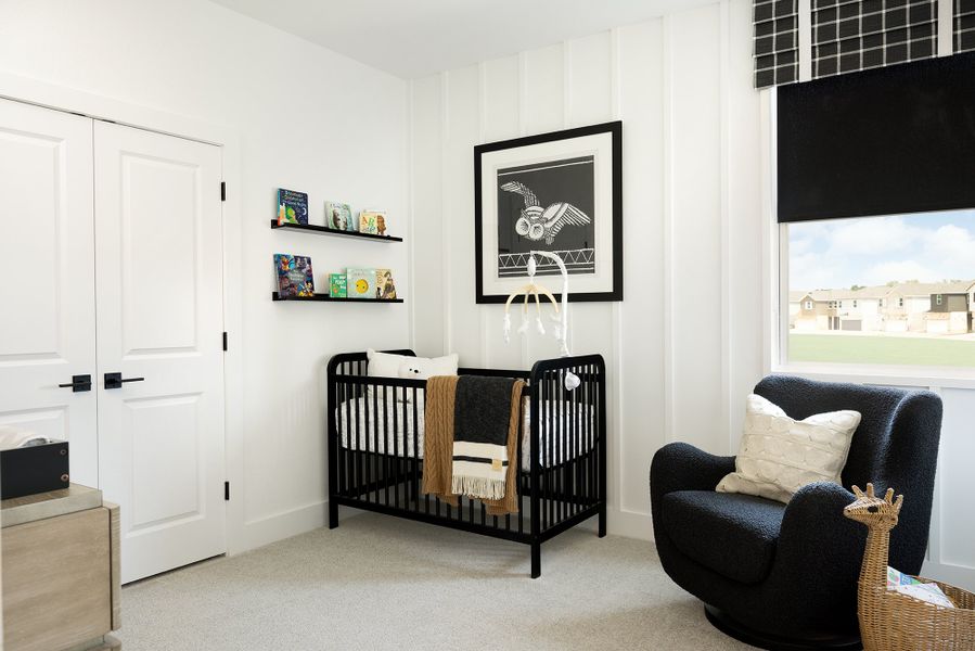 Furnished interior view inside a new home in Freedom at Anthem, Kyle (Image 9).