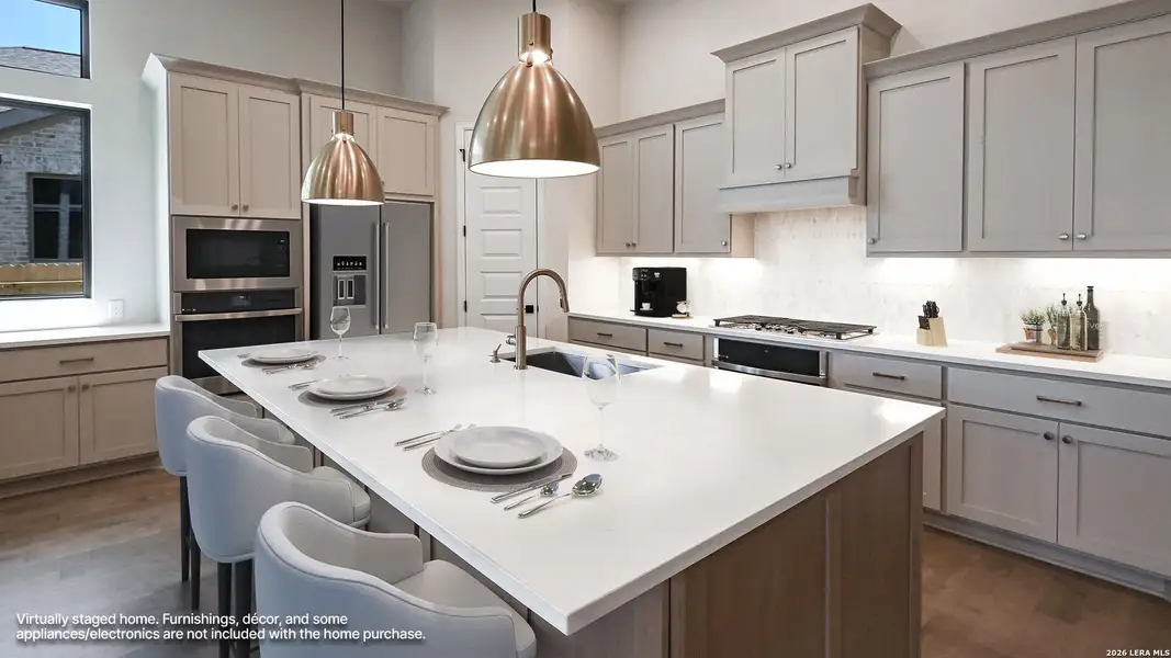 Furnished interior view inside a new home in Veramendi, New Braunfels (Image 11).